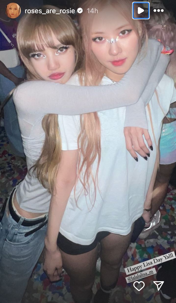 🇰🇷韩国女团blackpink成员lisa迎接27岁生日🎂姐妹们准时送祝福💗