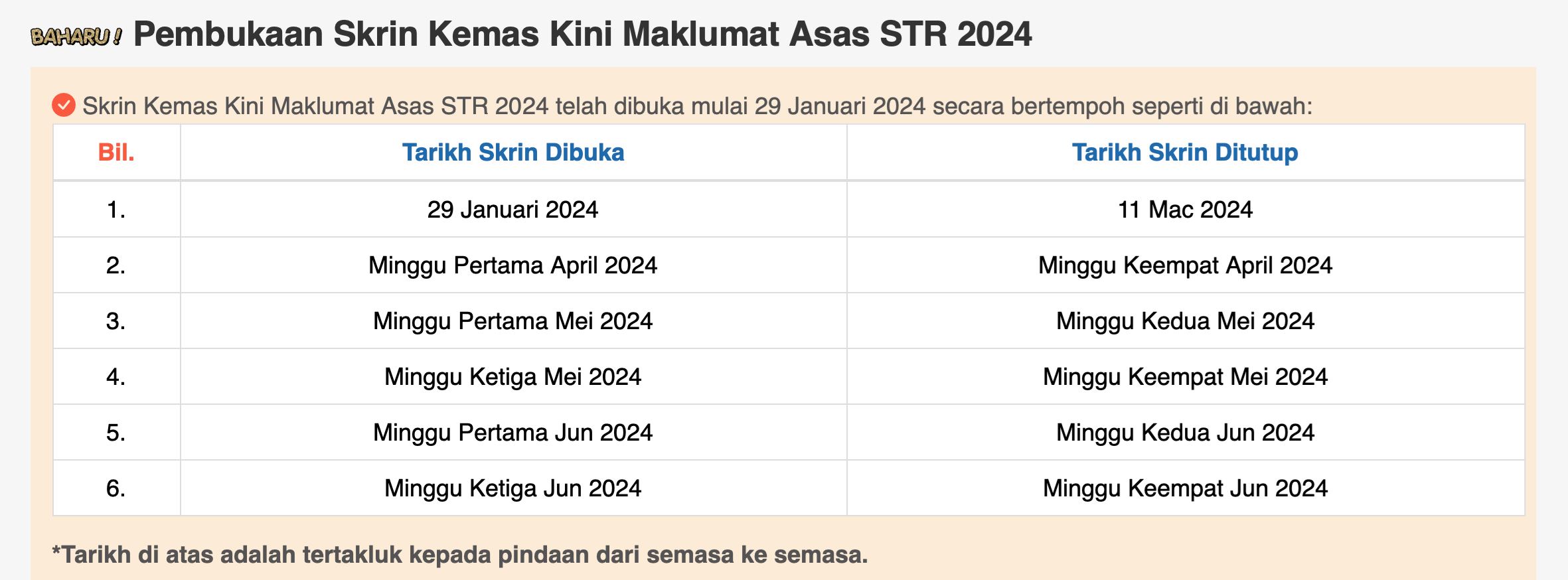 【str援助金第二阶段】预计4月头派发！来看你能领多少钱！
