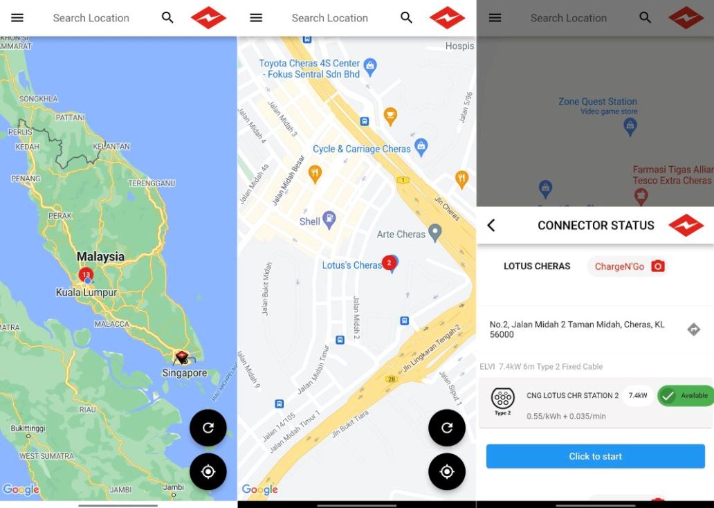 sebelum beli kereta elektrik, lihat dulu di mana tempat caj terdekat anda. ini caranya!