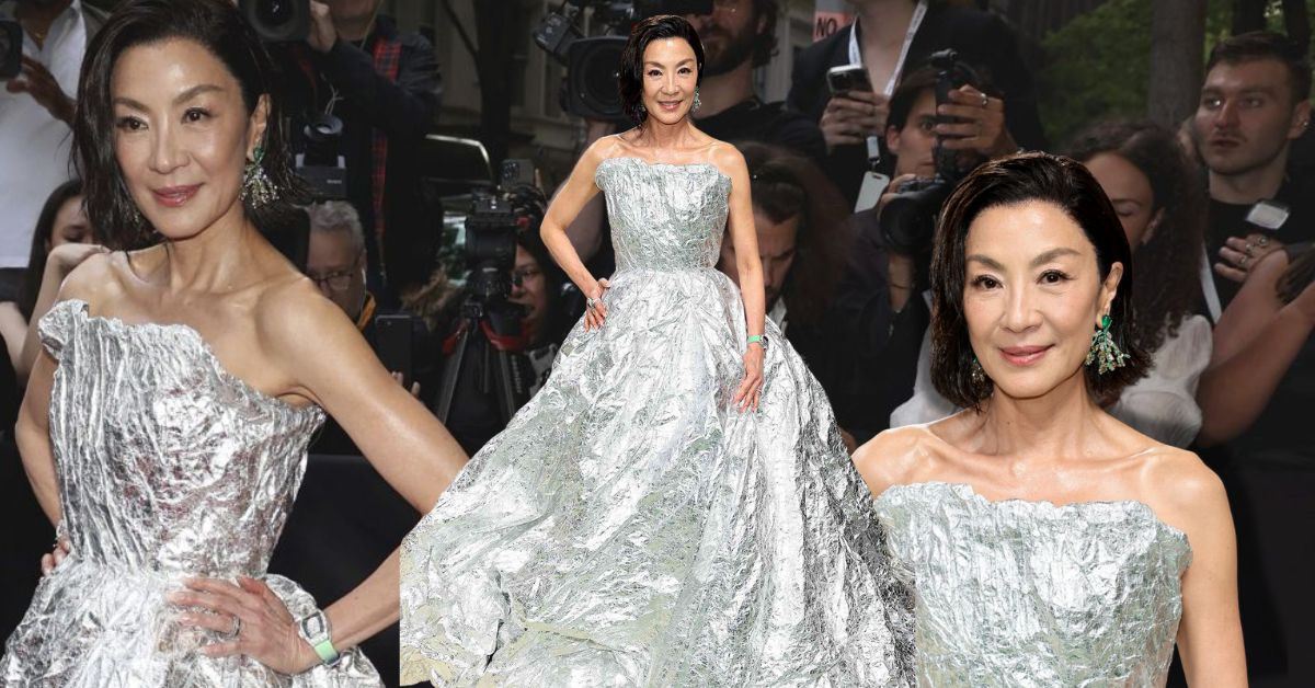 gaun aluminium yang simple tetapi memukau daripada michelle yeoh di met gala
