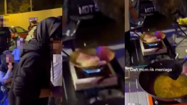 “tak takut ke meletup?” - individu selamba masak mi segera sebelah stesen minyak