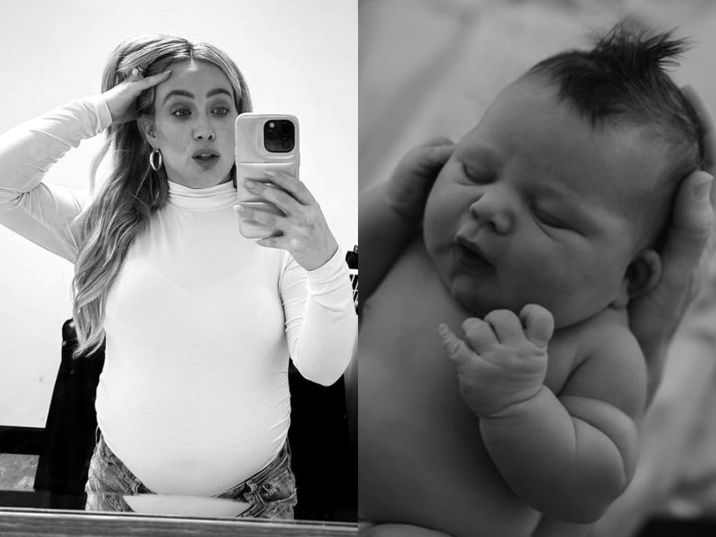 perfect for those cheeks! hilary duff welcomes baby no. 4, shares unique name to her followers!