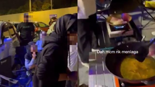 polis buru geng kereta memasak di stesen minyak