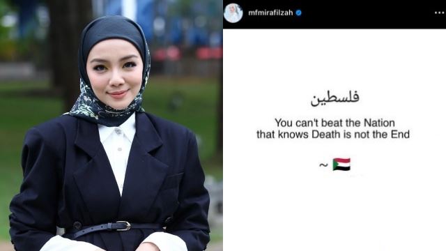 alamak! mira filzah dikecam netizen akibat salah letak bendera sudan