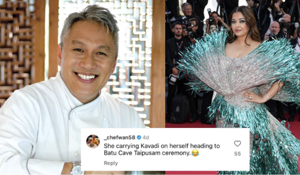 polis siasat chef wan, kaitkan gaun aishwarya rai dengan thaipusam