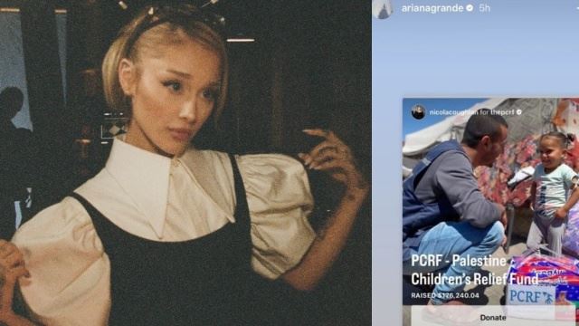 dana rm188,000 berjaya dikumpul ariana grande untuk palestin