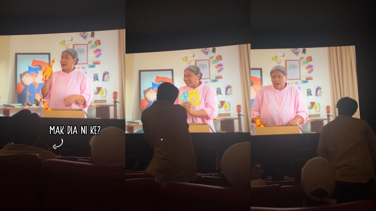 Pemuda tebal muka selepas ibunya membebel di dalam panggung wayang.