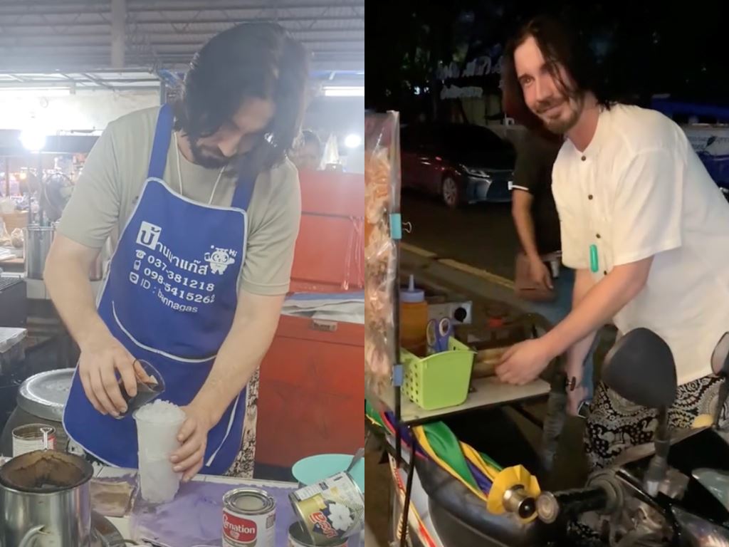 german man in thailand sends netizens into frenzy with striking resemblance to keanu reeves!
