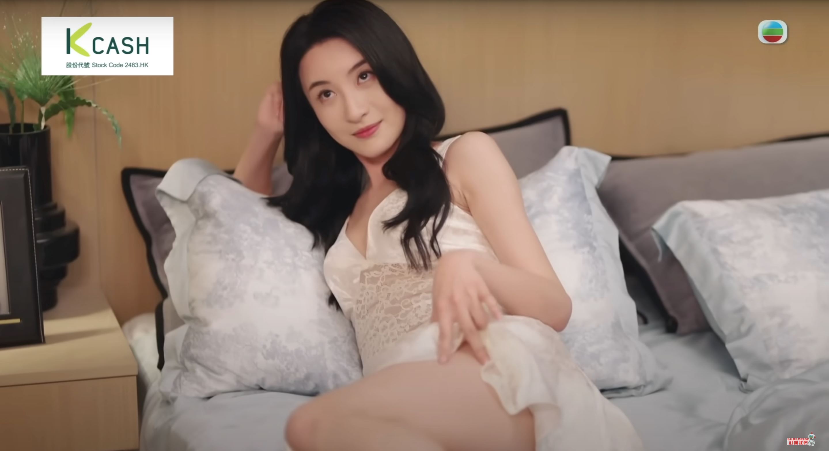 📺tvb《黑色月光》林夏薇诱惑马志威❗吊带丝绸睡衣超火辣🔥