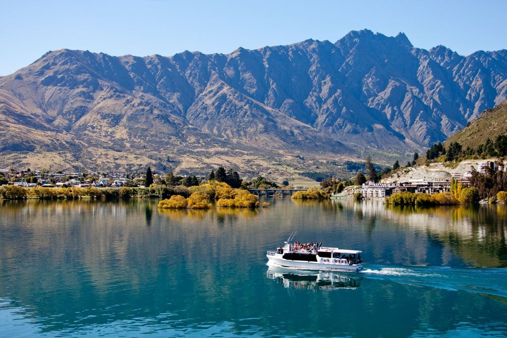 A cruise on the lake in Queenstown, New Zealand