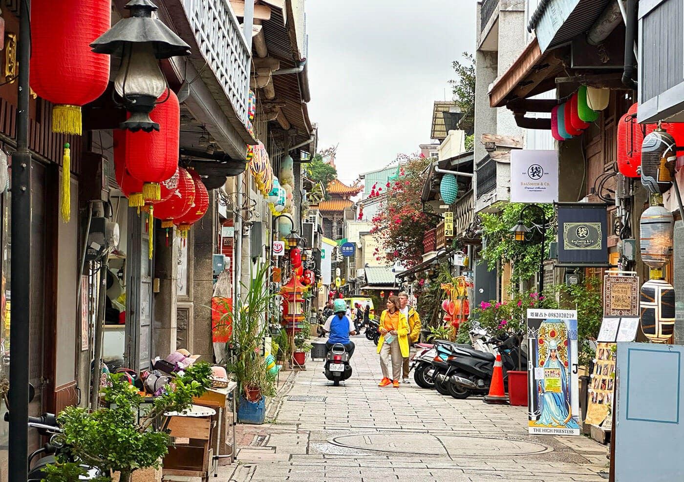 A famous street in Tainan, Taiwan