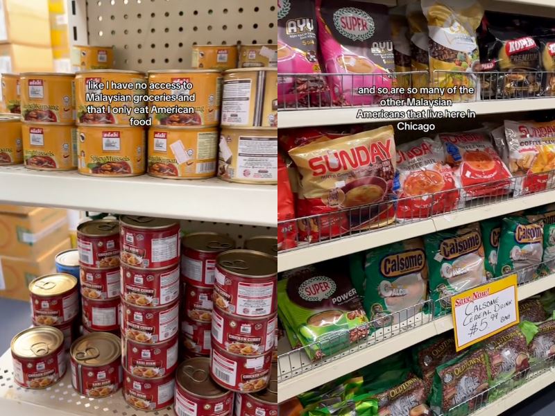 tiktoker shares how simple it is to shop for malaysian groceries in chicago, “i thought it was in malaysia!”