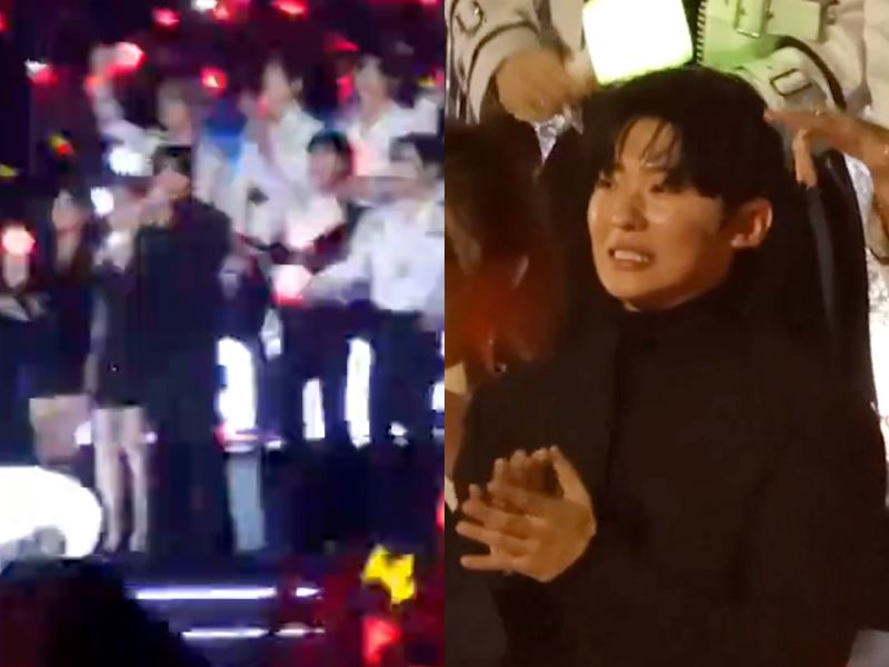 “single’s inferno” star goes viral for staying still during bigbang’s 2024 mama performance