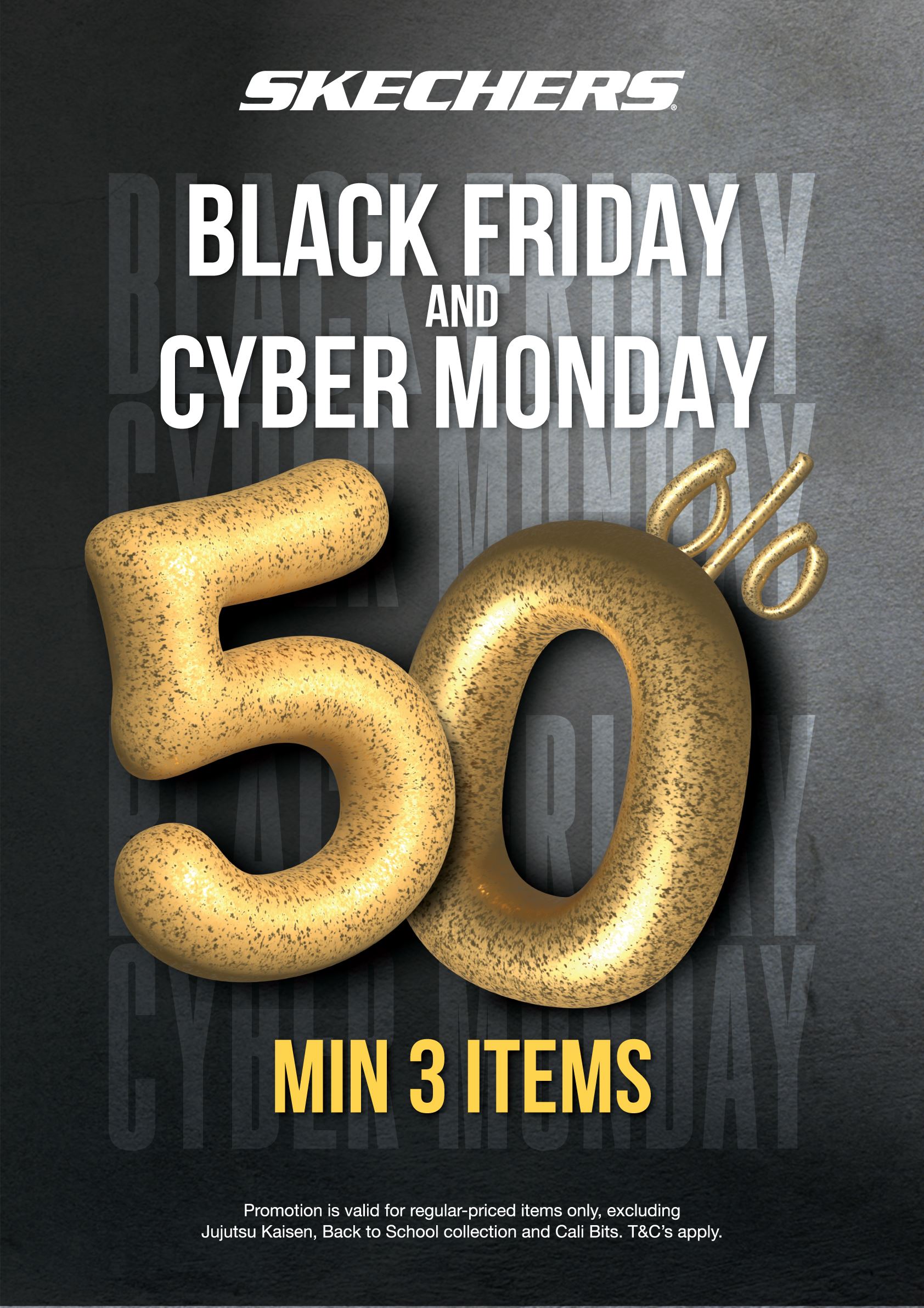 catch the deal of the year with skechers' black friday & cyber monday sale!