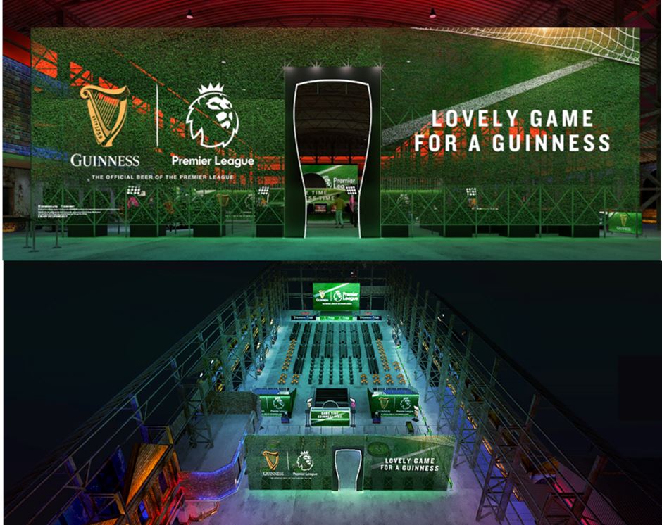 Guinness Matchday 观赛派对场布