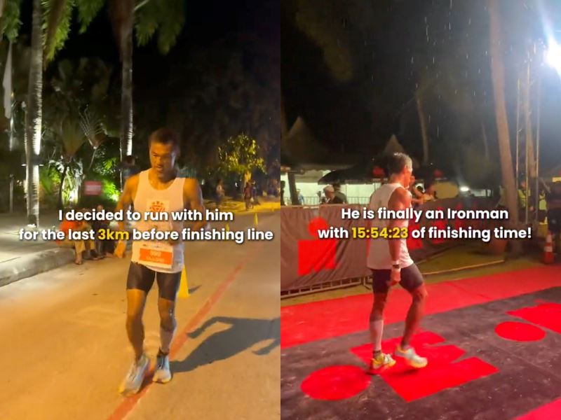 61-year-old malaysian father shatters expectations, completes 225km triathlon in 15 hours