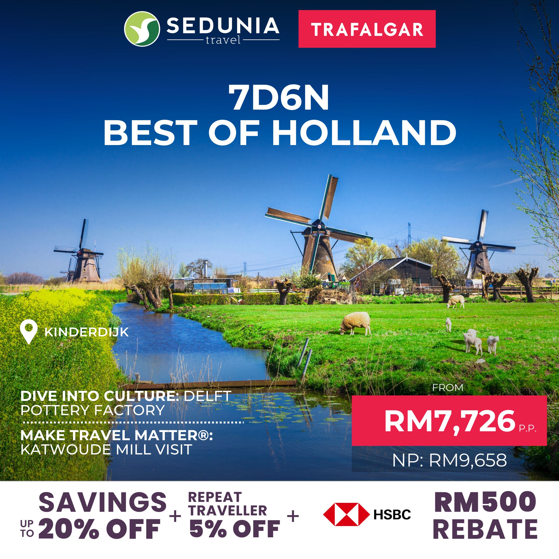 A travel package to Holland