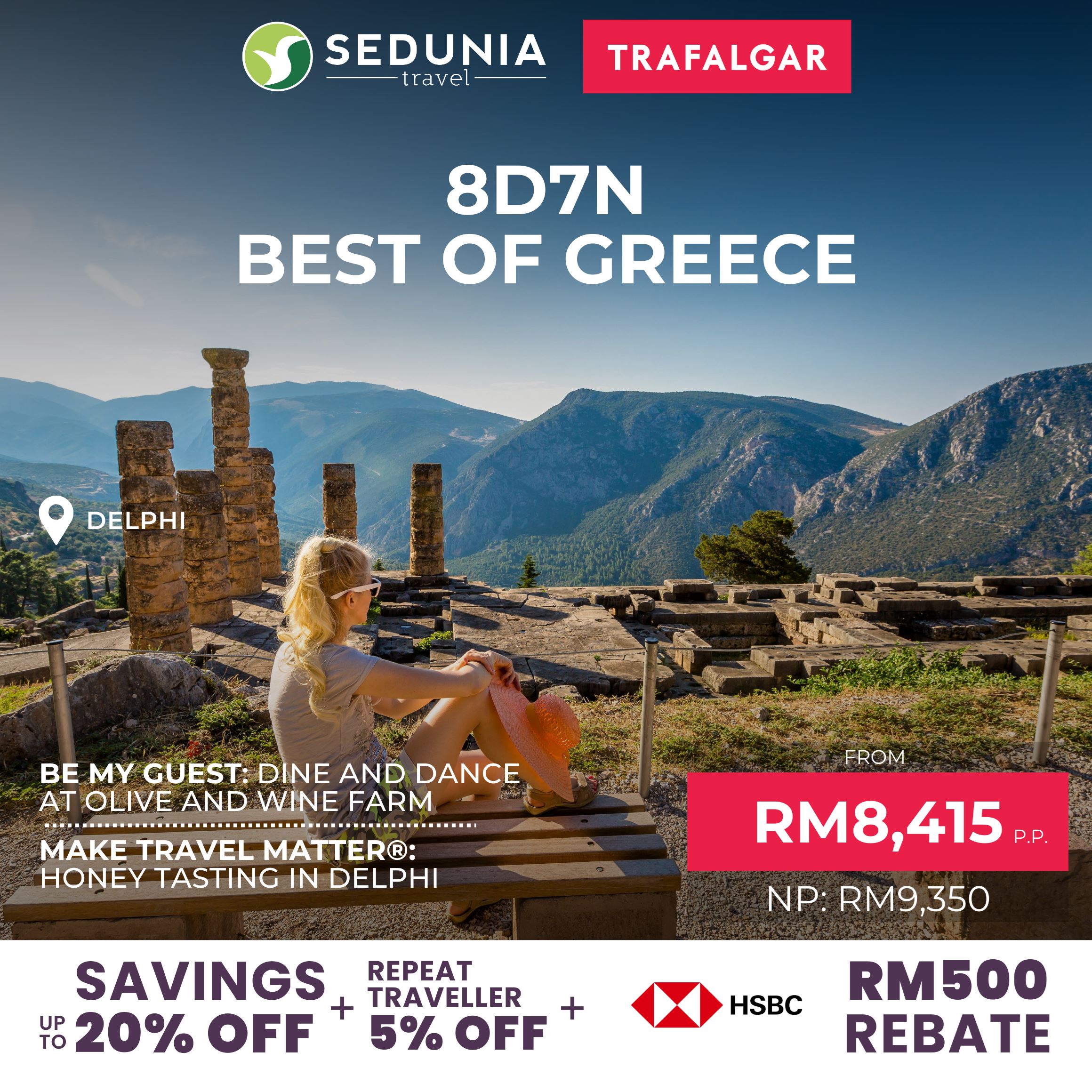 A travel package to Greece