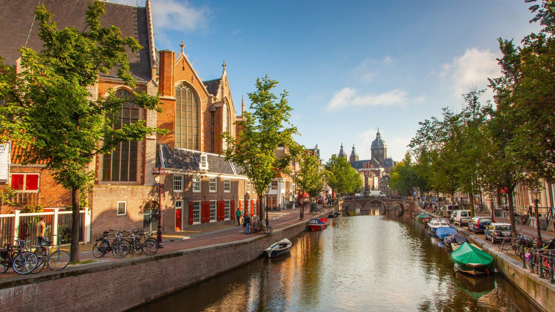 A canal in Amsterdam