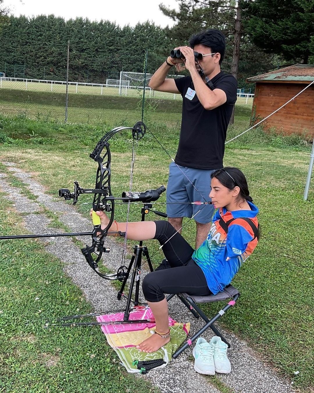 【巴黎残奥会】无臂少女命中靶心🎯脚趾射箭术引全球瞩目🔥