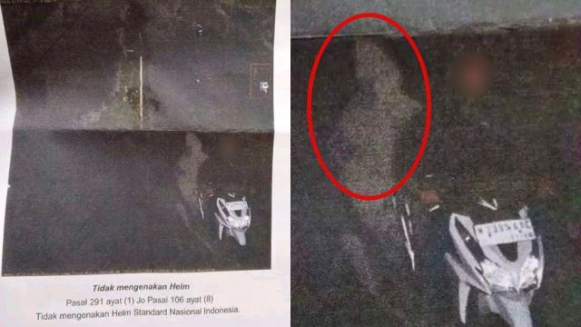 pocong tidak pakai ‘helmet’, orang lain kena saman