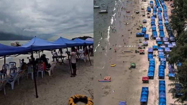 selamba pacak khemah haram tepi pantai teluk kemang?