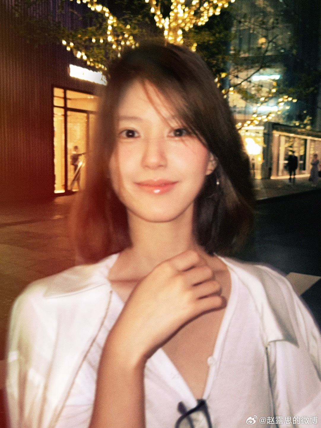 赵露思为新剧剪短发❗未修图照曝光📸