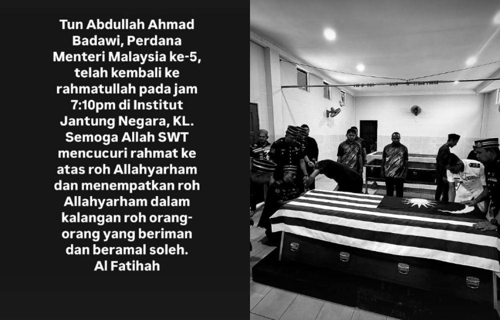 malaysia’s former pm tun abdullah ahmad badawi passes away