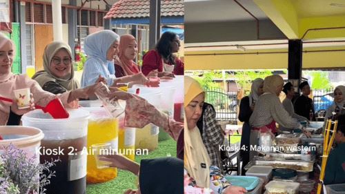 jamuan hari raya sekolah berkonsepkan buffet, netizen puji usaha guru