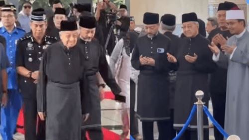tun dr mahathir mohamad hadir bagi memberi penghormatan terakhir