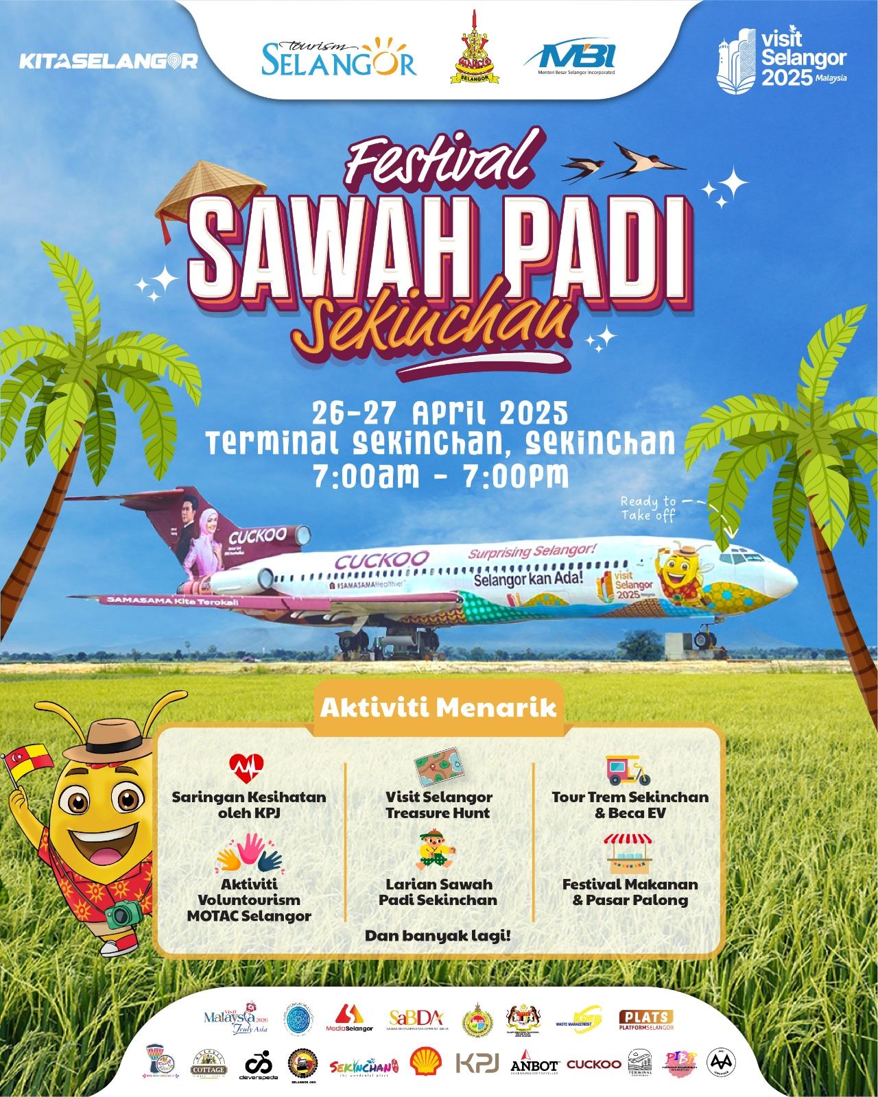 festival sawah padi sekinchan, seruan untuk semua pencinta alam dan budaya!