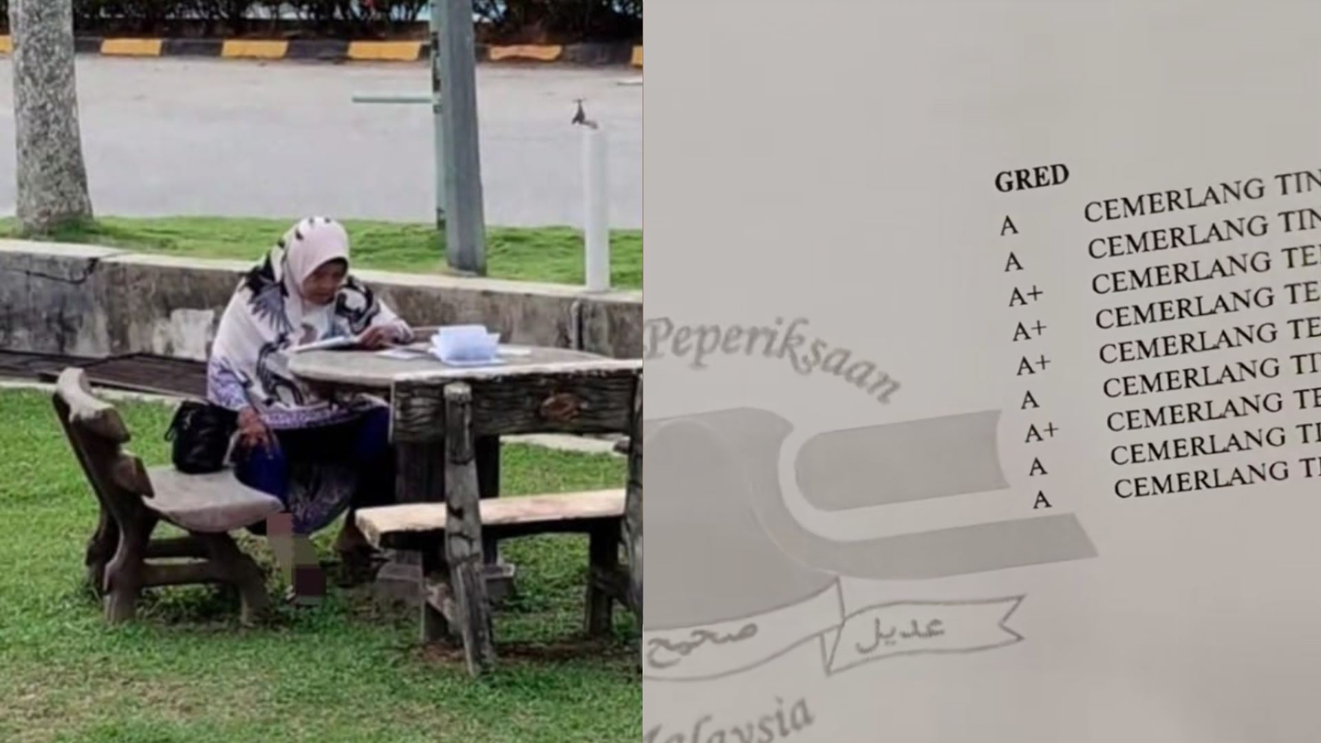 cucu ‘nenek baca yasin di luar dewan’ dapat 10a spm 2024