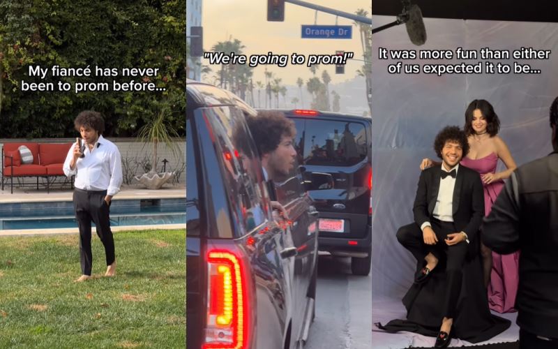 selena gomez just did prom for the first time—and the photos are wildly cute