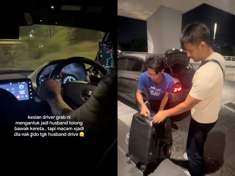 malaysian couple praised for helping sleepy e-hailing driver reach destination safely