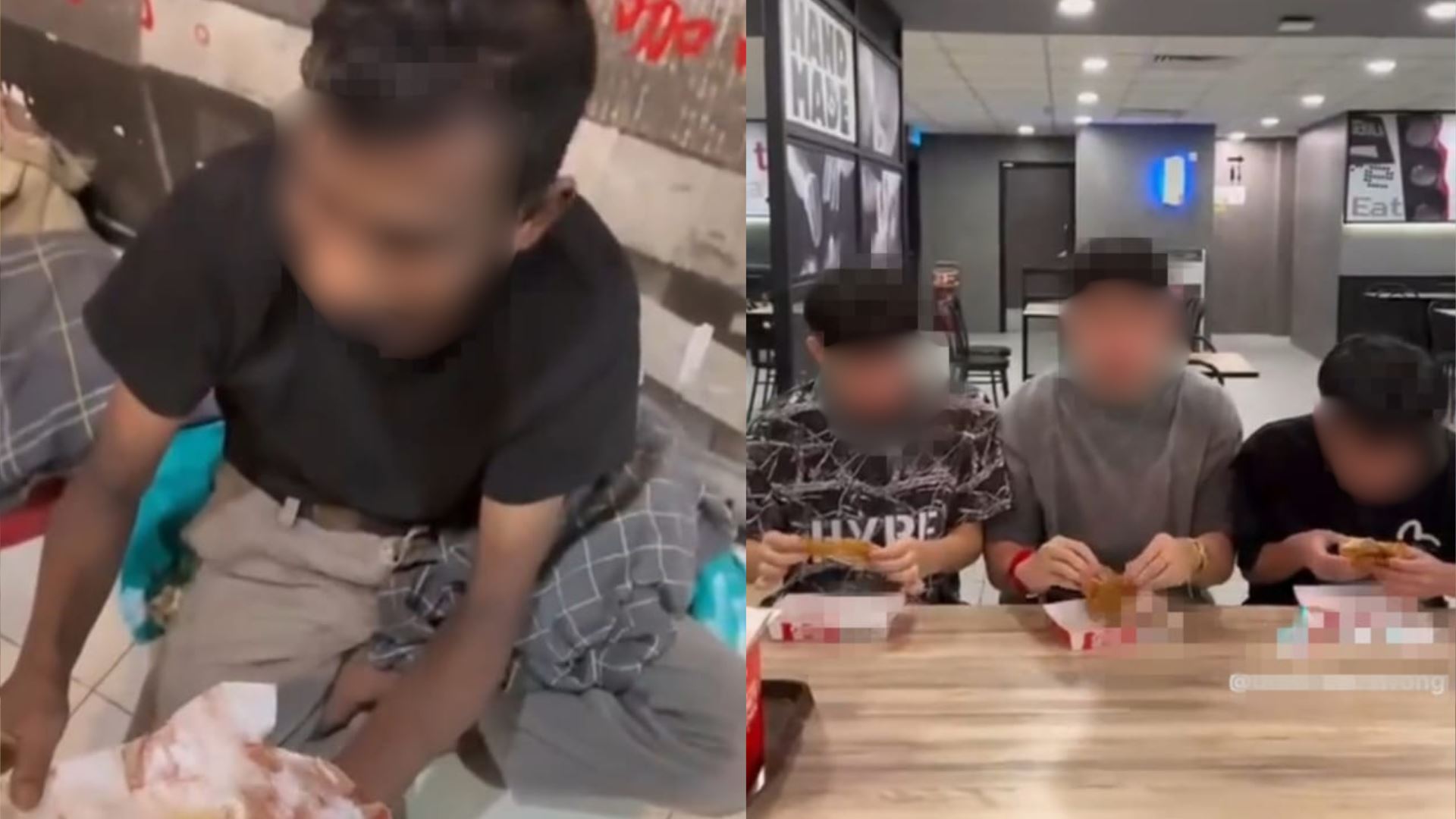 [video] tiga pemuda dikecam gara-gara beri tulang ayam kepada gelandangan