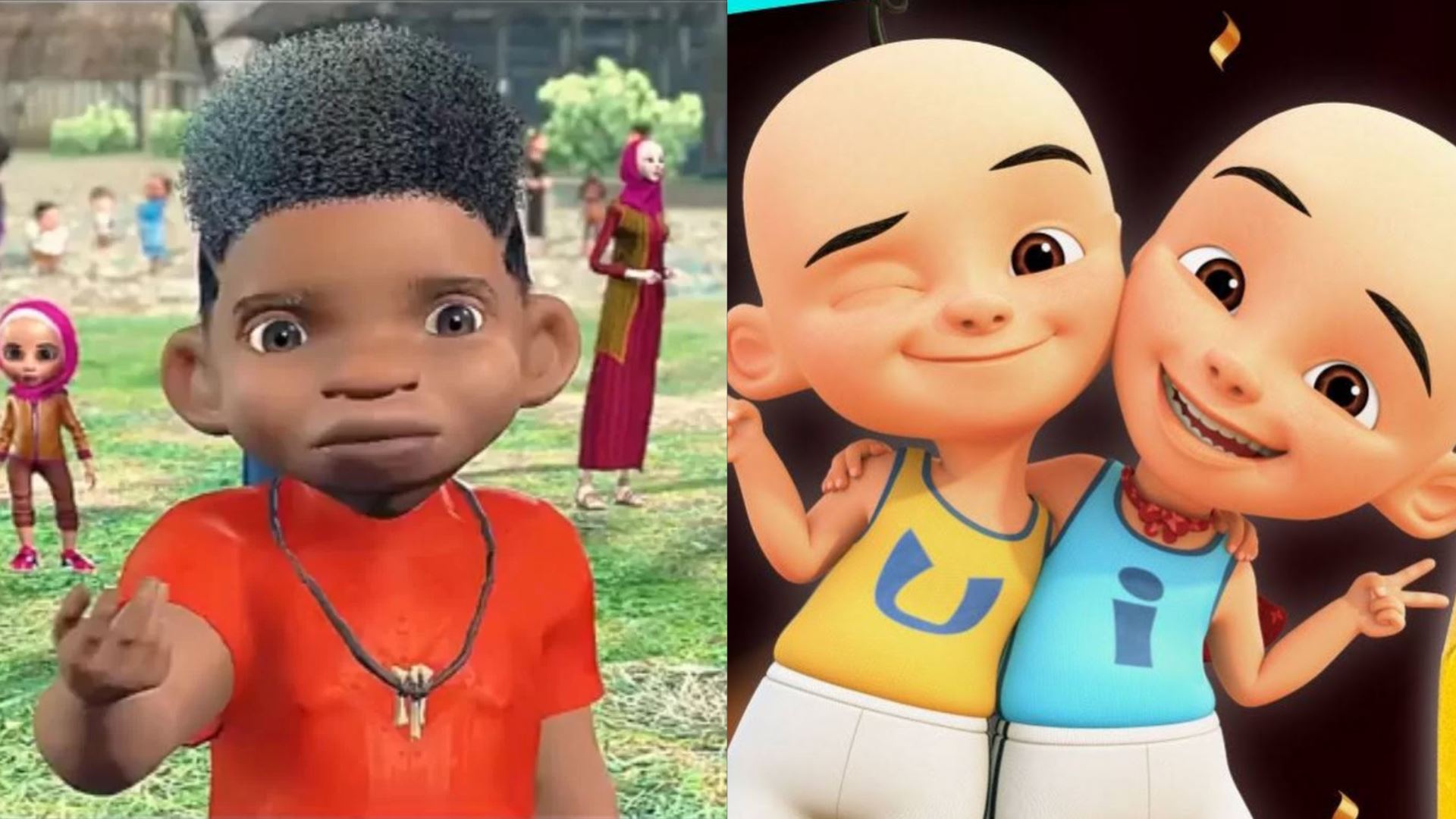 netizen indonesia bandingkan animasi merah putih: one for all dengan upin ipin