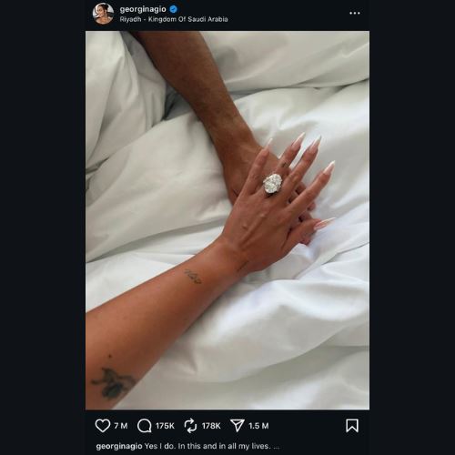 bukan biasa-biasa, georgina dilamar ronaldo dengan cincin mewah rm13 juta!