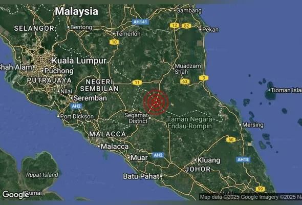 segamat dilanda lagi gempa bumi awal pagi ini, gegaran keempat sejak ahad