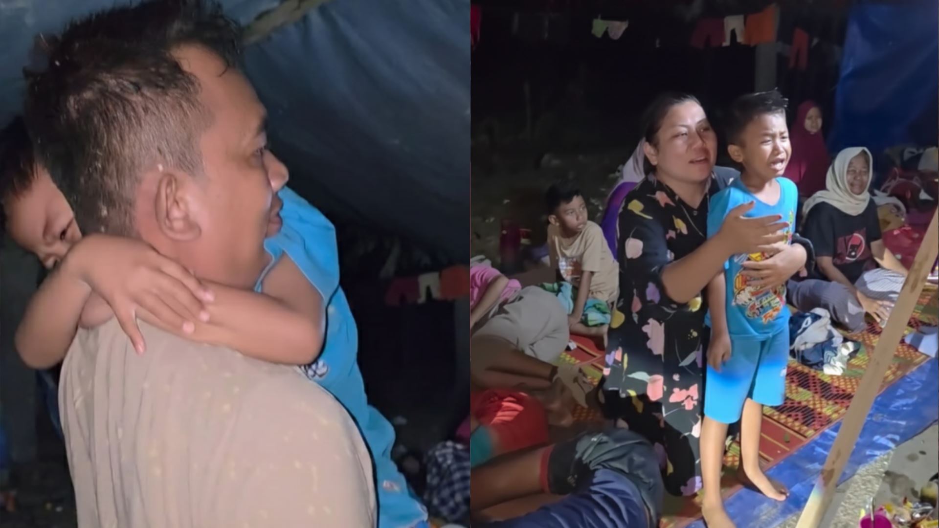 banjir di aceh, bapa berjalan kaki empat hari empat malam demi bertemu semula keluarga