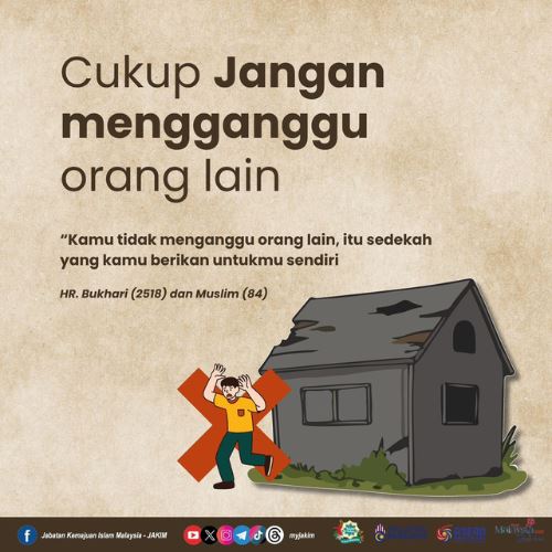 memelihara keharmonian masyarakat bermula dengan akhlak asas