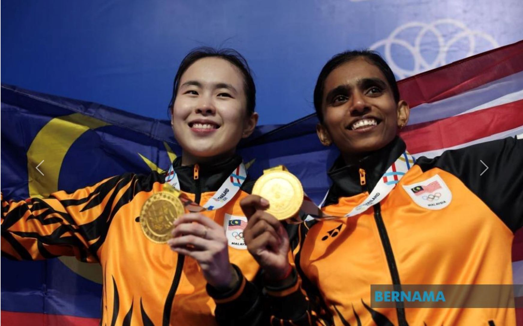 pearly-thinaah akhiri kemarau 10 tahun, raih emas beregu wanita badminton sukan sea