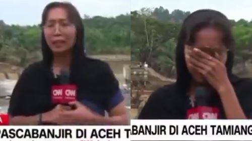 [video] tangisan wartawan di siaran langsung dedah keadaan sebenar aceh tamiang