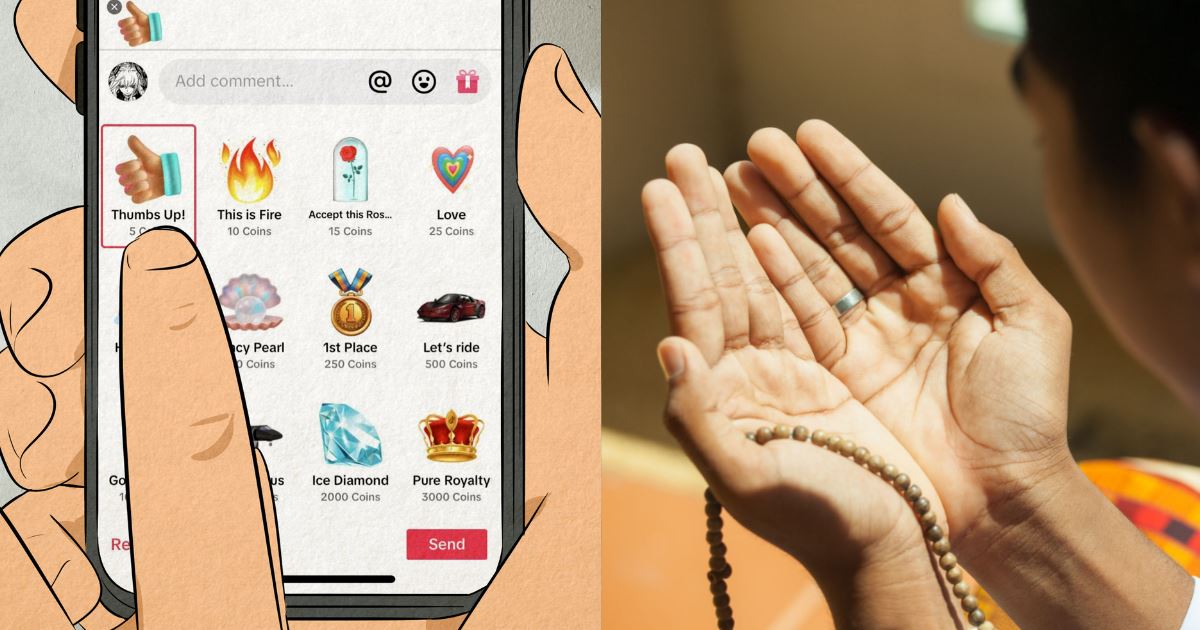 ”mohon tutup pilihan bagi hadiah semasa baca doa…”