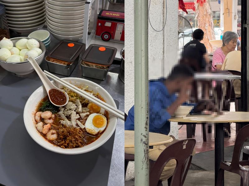 “i’m glad he asked!” penang food vendor offers free meal to struggling man who asked to pay later