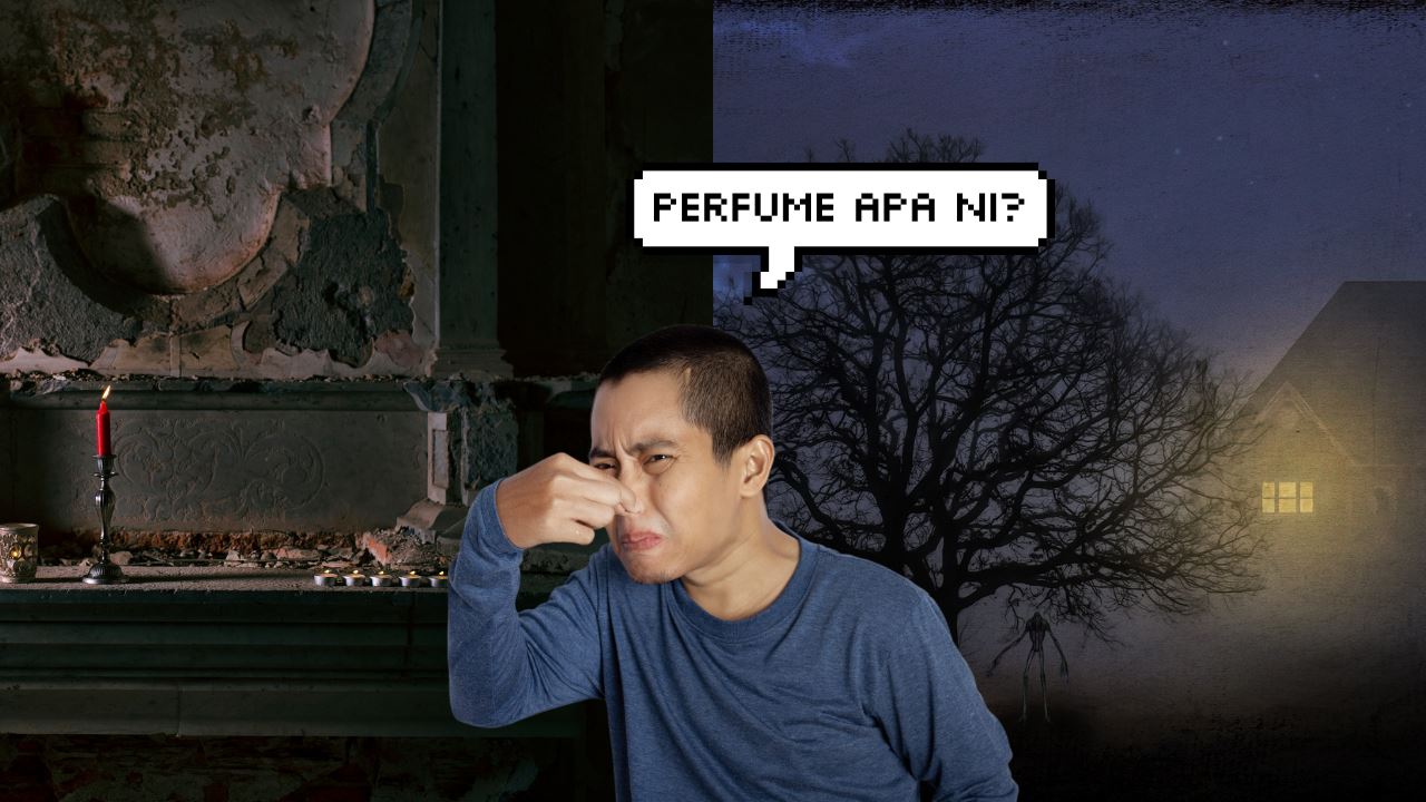 Lelaki menghidu bau busuk