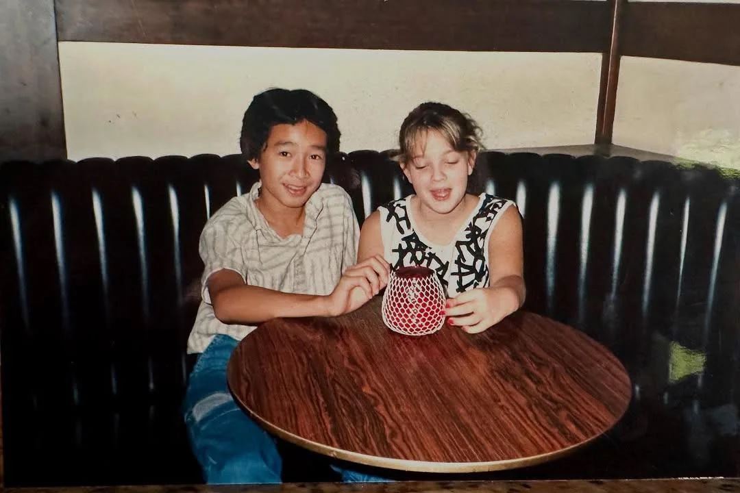 ke huy quan admits he had a childhood crush on drew barrymore—and she felt the same!