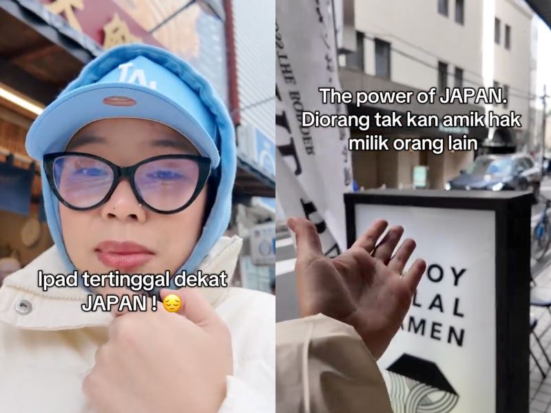 ipad left overnight in japan? no problem! m’sian woman finds it exactly where she forgot it