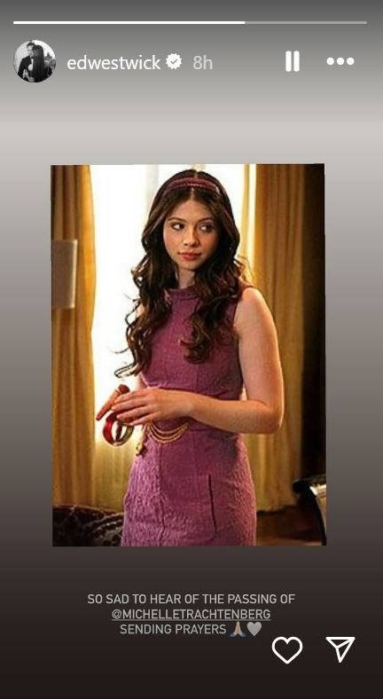 gossip girl’s michelle trachtenberg passes away at 39