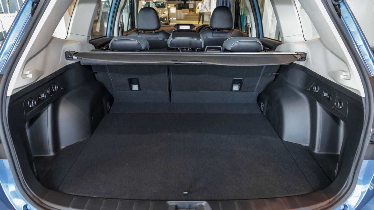 The spacious boot space of a Subaru Forester SUV