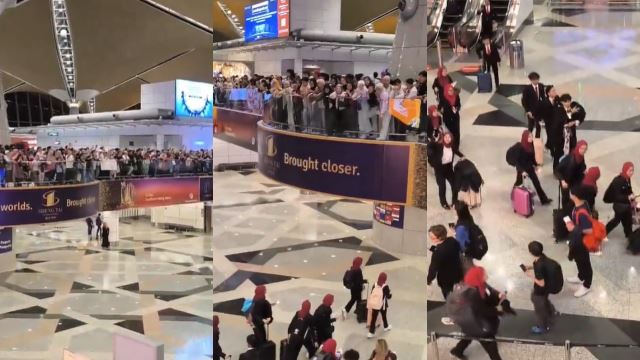 thousands gather at klia to send off students heading to seoul